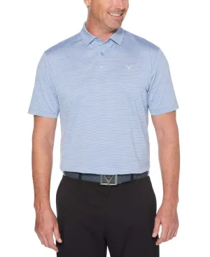 Mens Space Dye Jacquard Polo