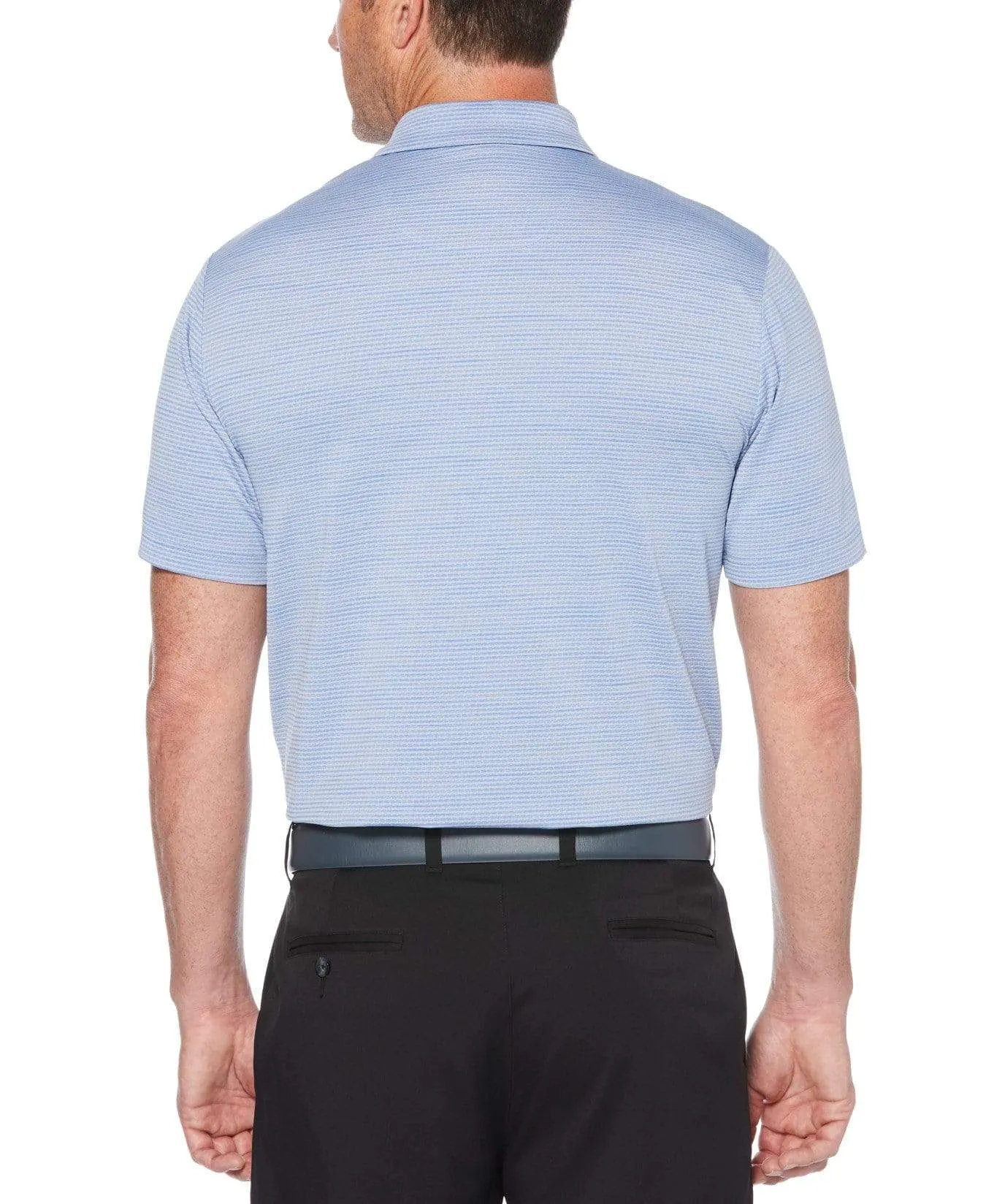 Mens Space Dye Jacquard Polo