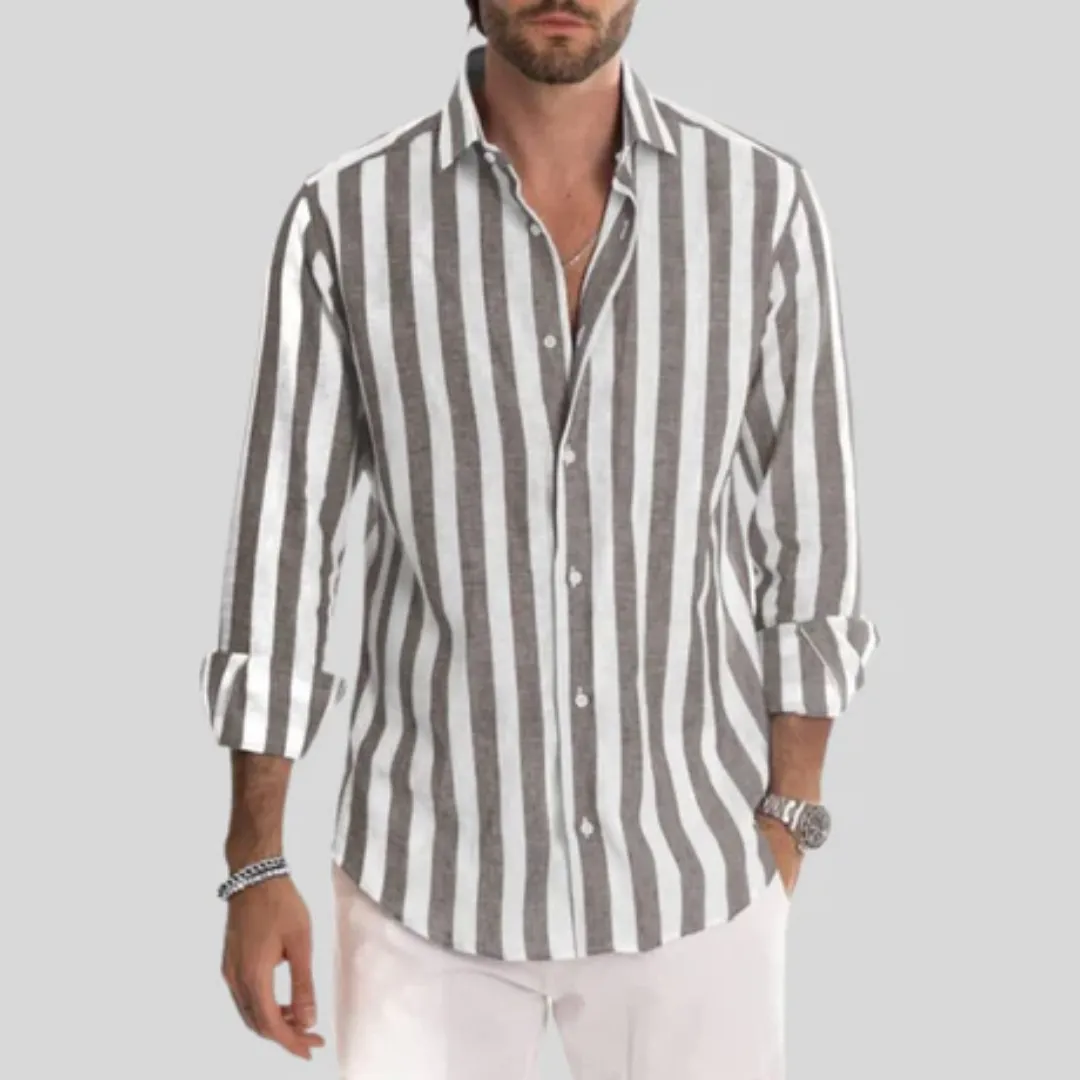 Men's Summer Stripe Shirt | Long Sleeve