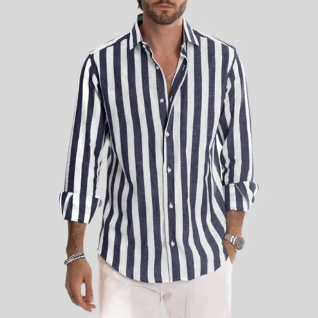 Men's Summer Stripe Shirt | Long Sleeve