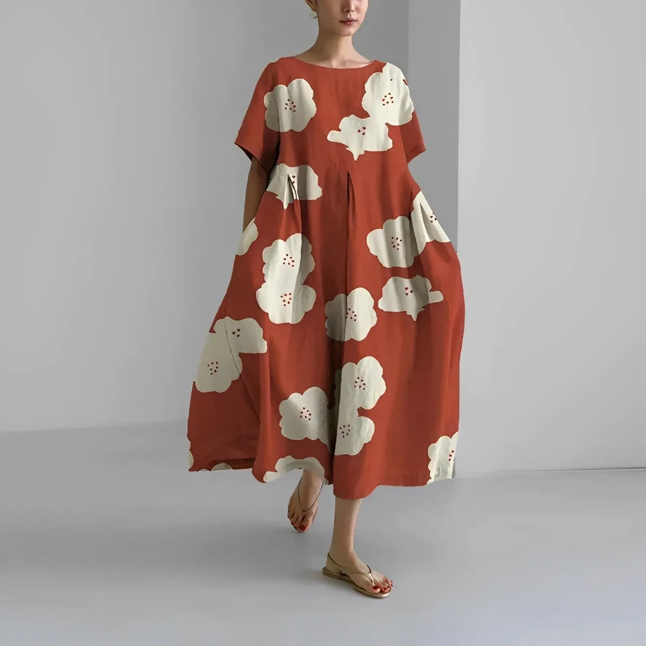 MERLYNN | COMFORTABLE FLORAL DRESS