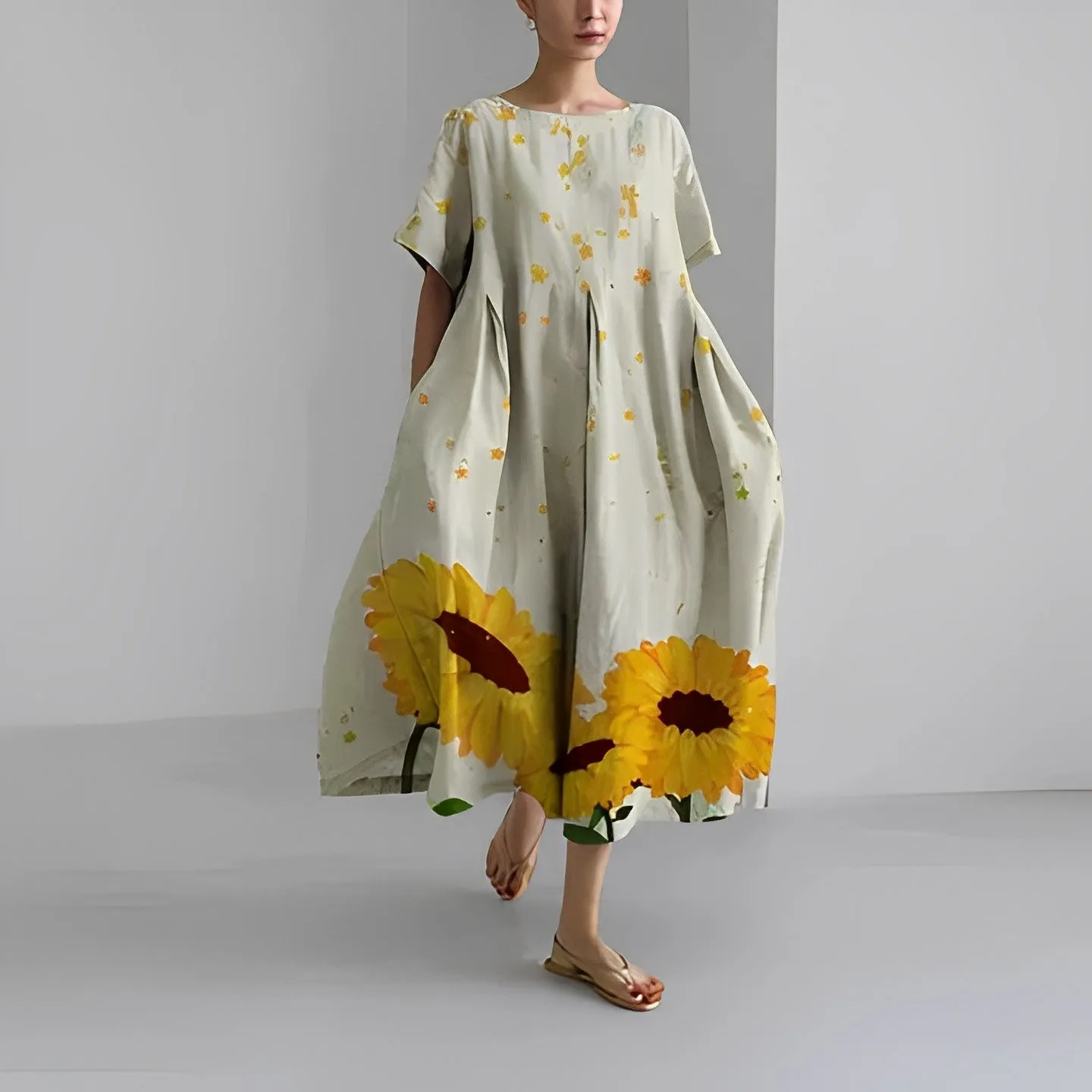 MERLYNN | COMFORTABLE FLORAL DRESS