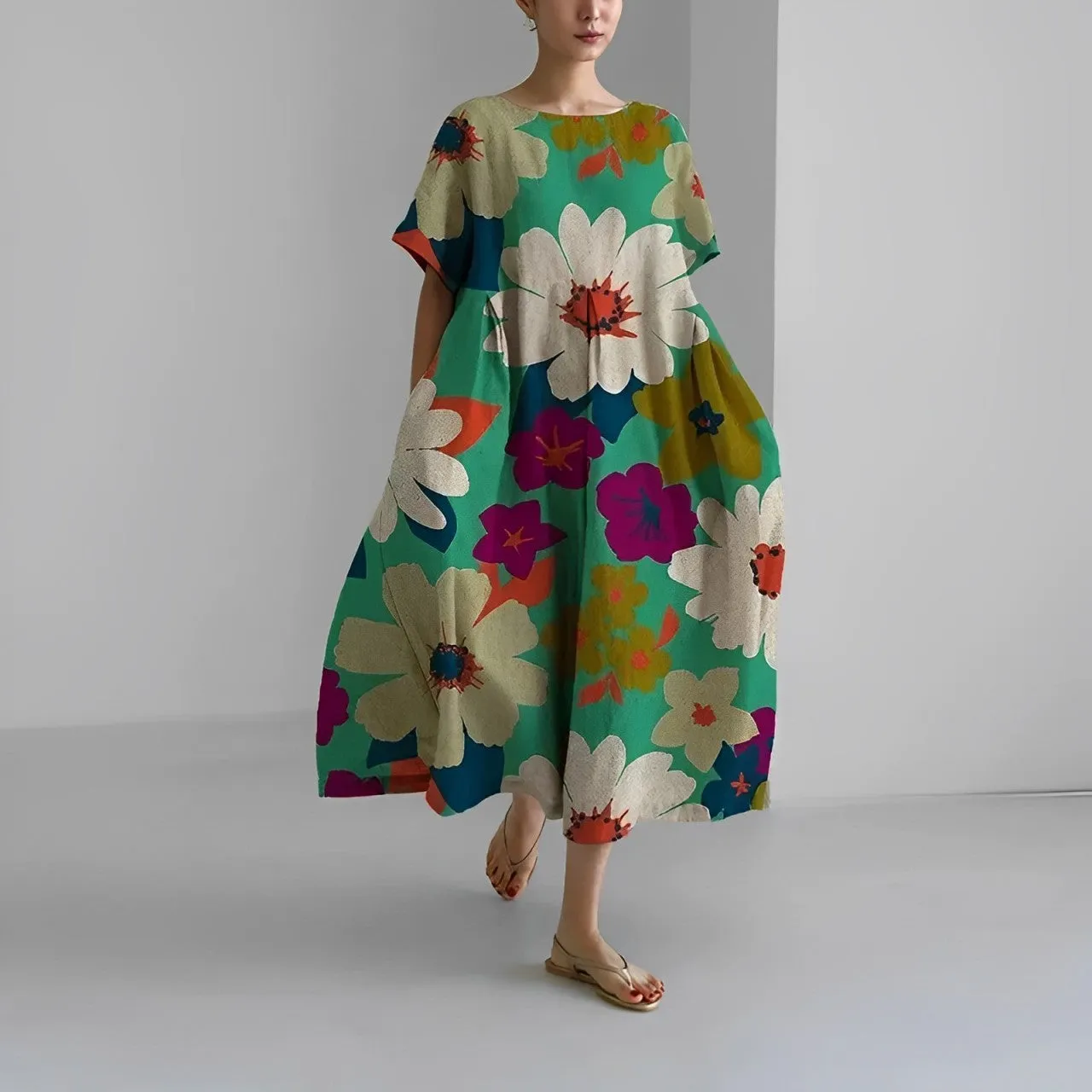 MERLYNN | COMFORTABLE FLORAL DRESS