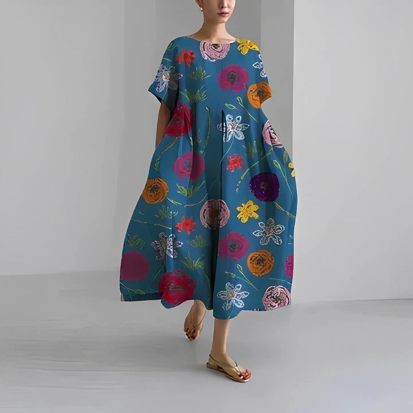 MERLYNN | COMFORTABLE FLORAL DRESS