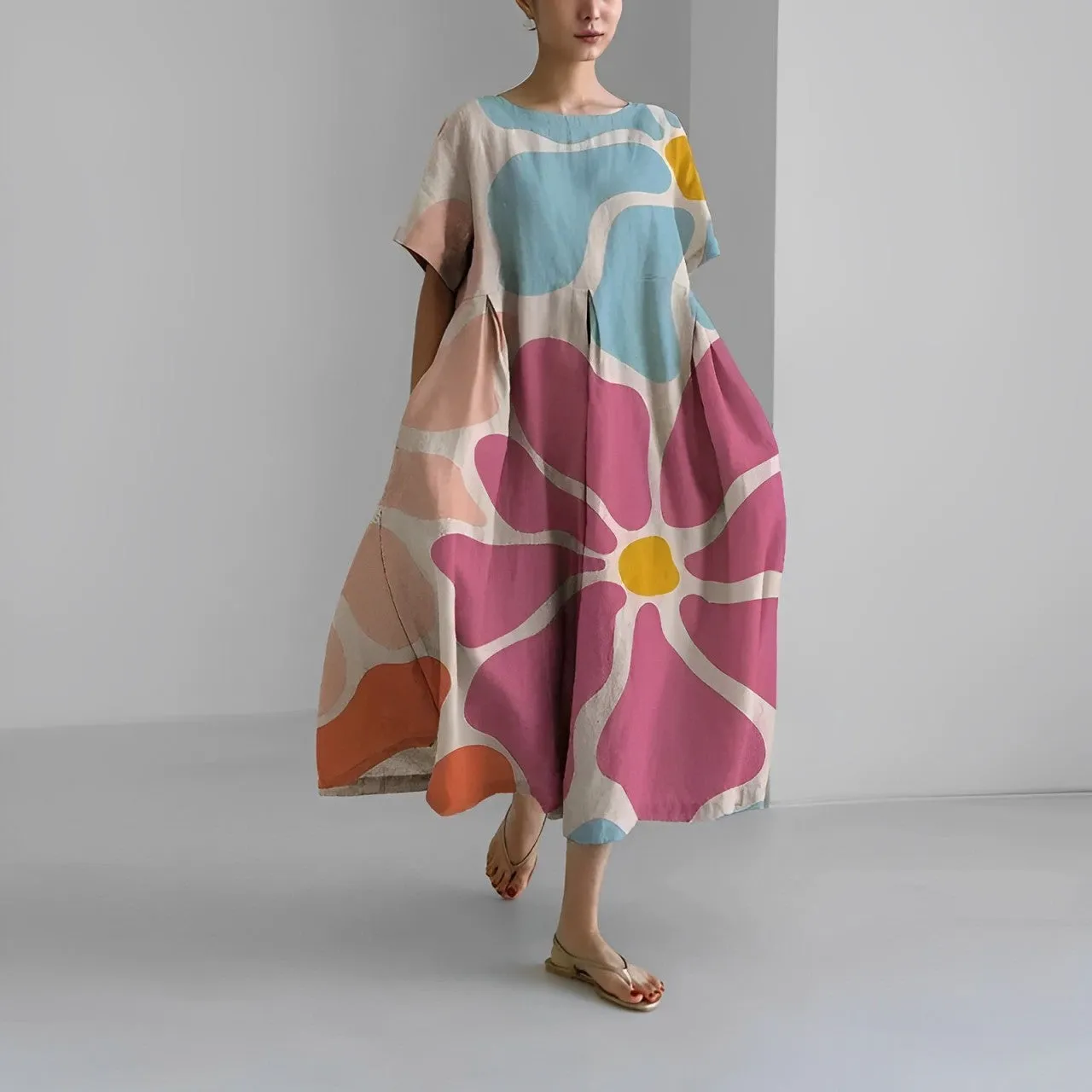 MERLYNN | COMFORTABLE FLORAL DRESS