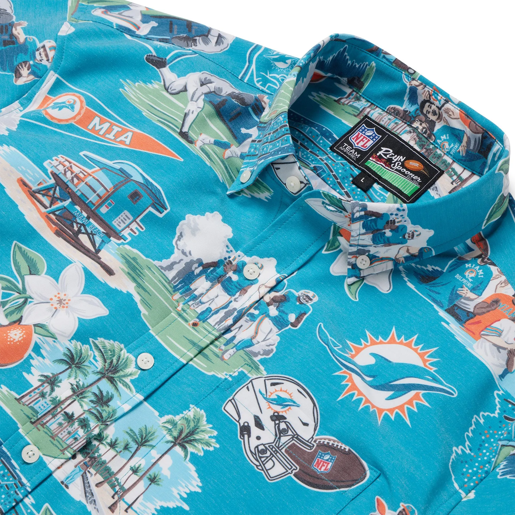 MIAMI DOLPHINS SCENIC PERFORMANCE BUTTON FRONT
