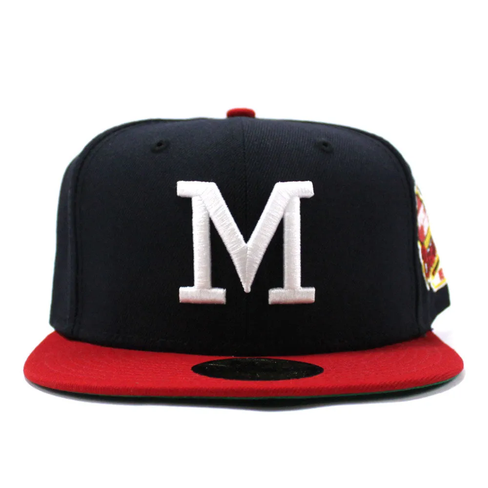 Milwaukee Braves 1957 WORLD SERIES New Era 59Fifty Fitted Hat (RETRO GREEN UNDER BRIM)