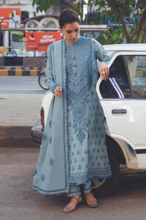 MINA (ZW21-05) |  Zaha Hamrahi Winter Collection 2021 | Unstitched Embroidered Karandi Suits