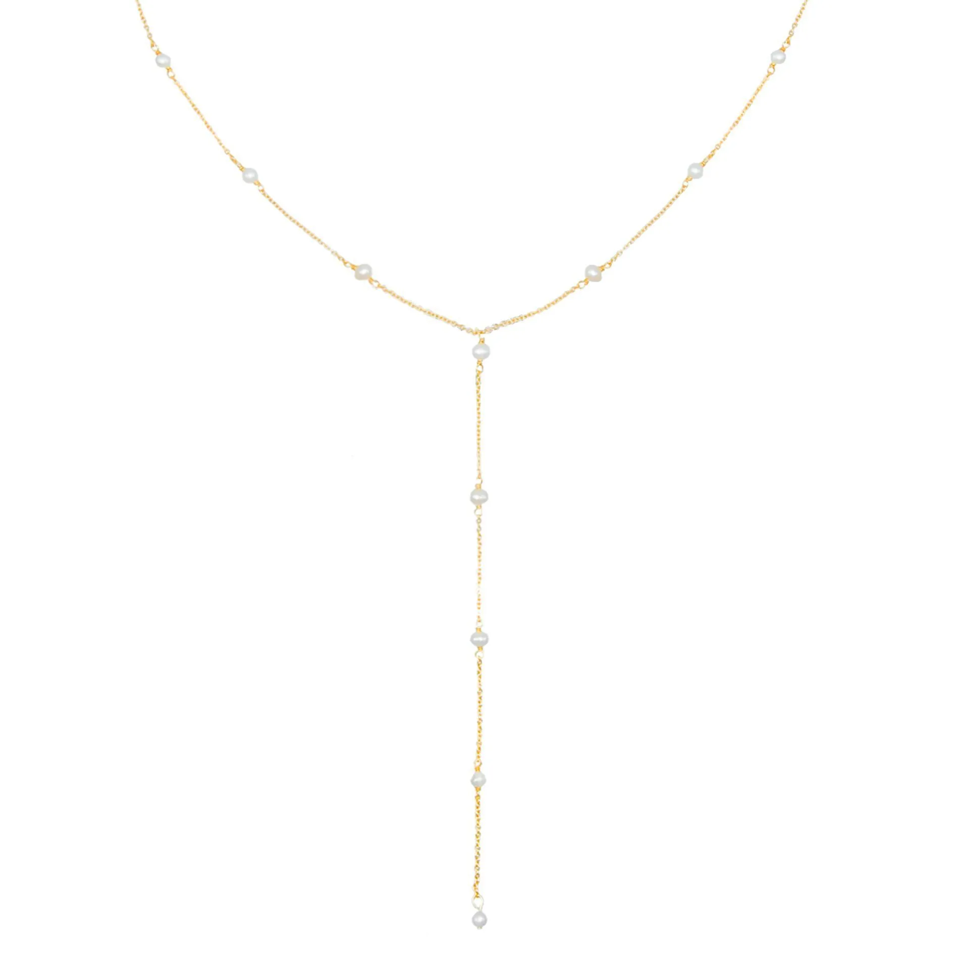 Mini Pearl Lariat