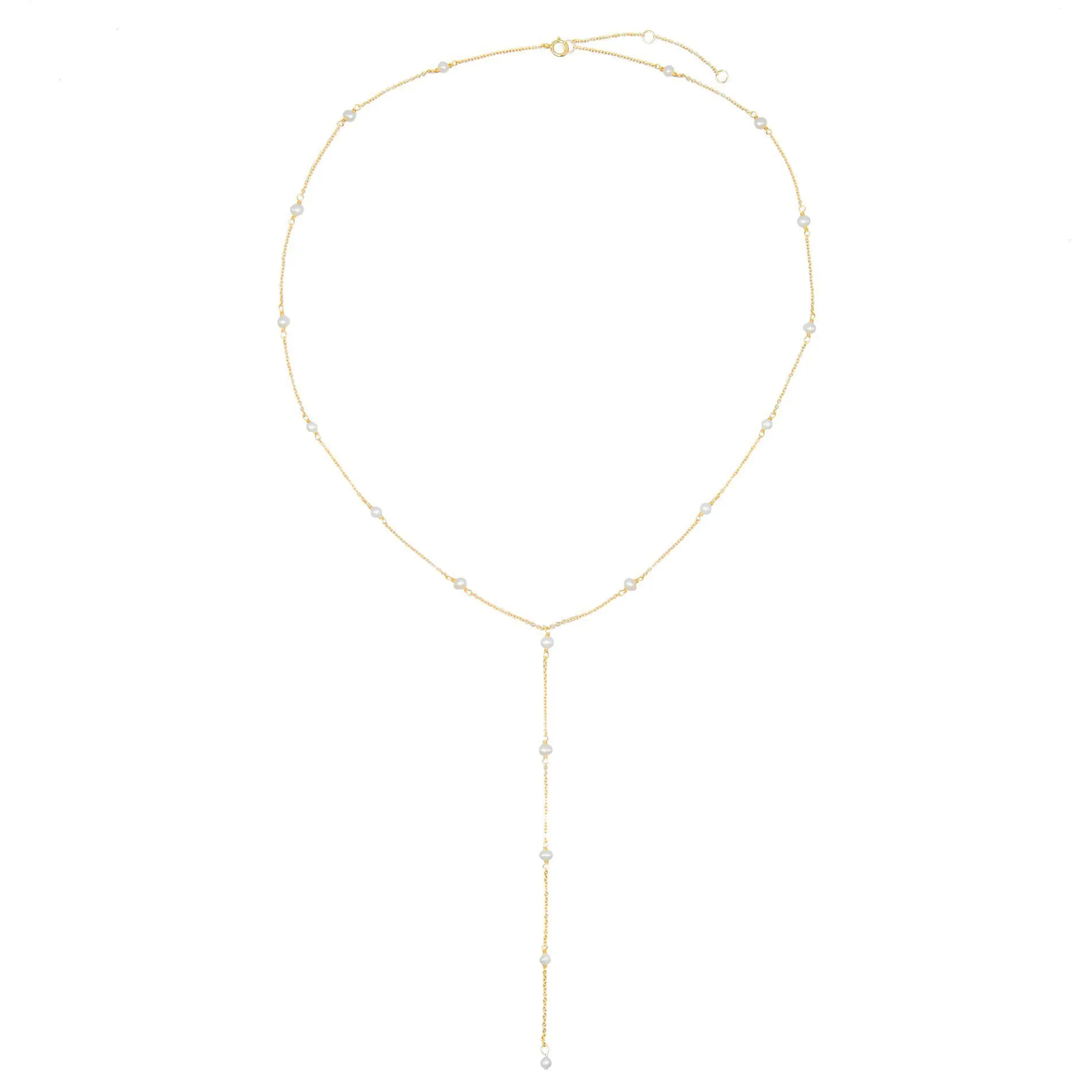 Mini Pearl Lariat