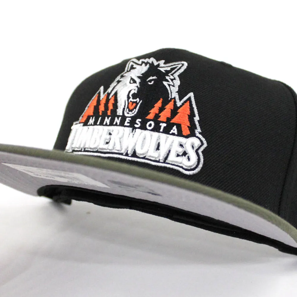 Minnesota TimberWolves New Era 59Fifty Fitted Hat (FOAMPOSITE PRO SEQUOIA Gray Under Brim)