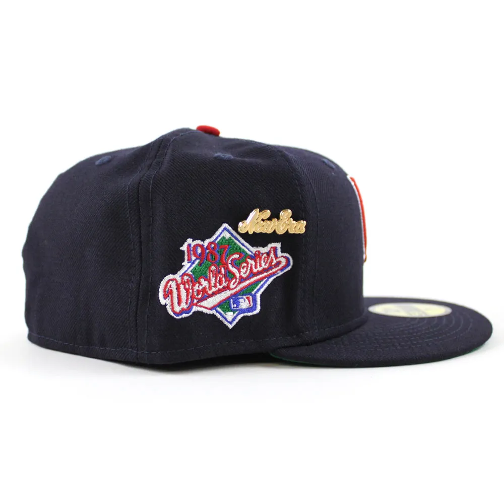 Minnesota Twins 1987 World Series New Era 59Fifty Fitted Hat (59FIFTY DAY - Team color Green Under Brim)