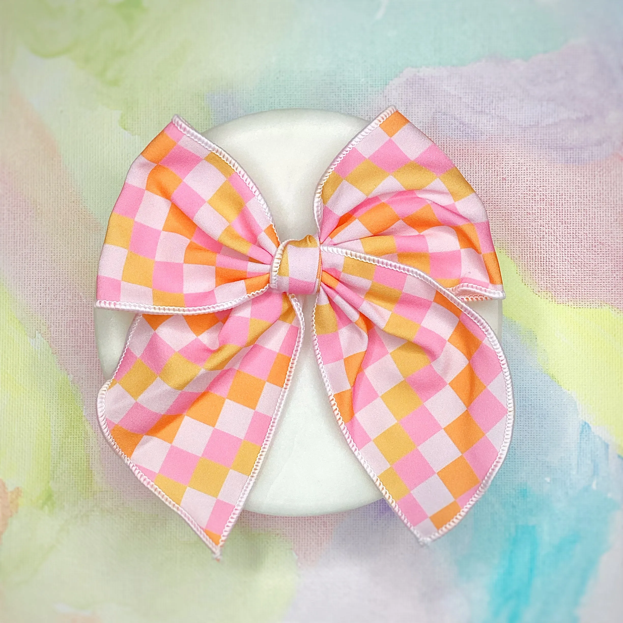 Mod Checkerboard Bow Strip, Headband, Baby Headwrap and Scrunchie Collection