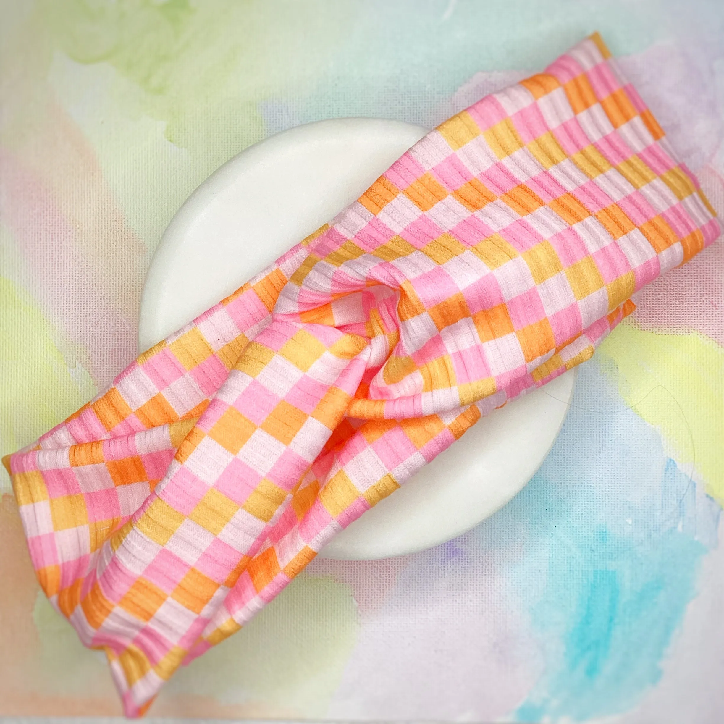 Mod Checkerboard Bow Strip, Headband, Baby Headwrap and Scrunchie Collection