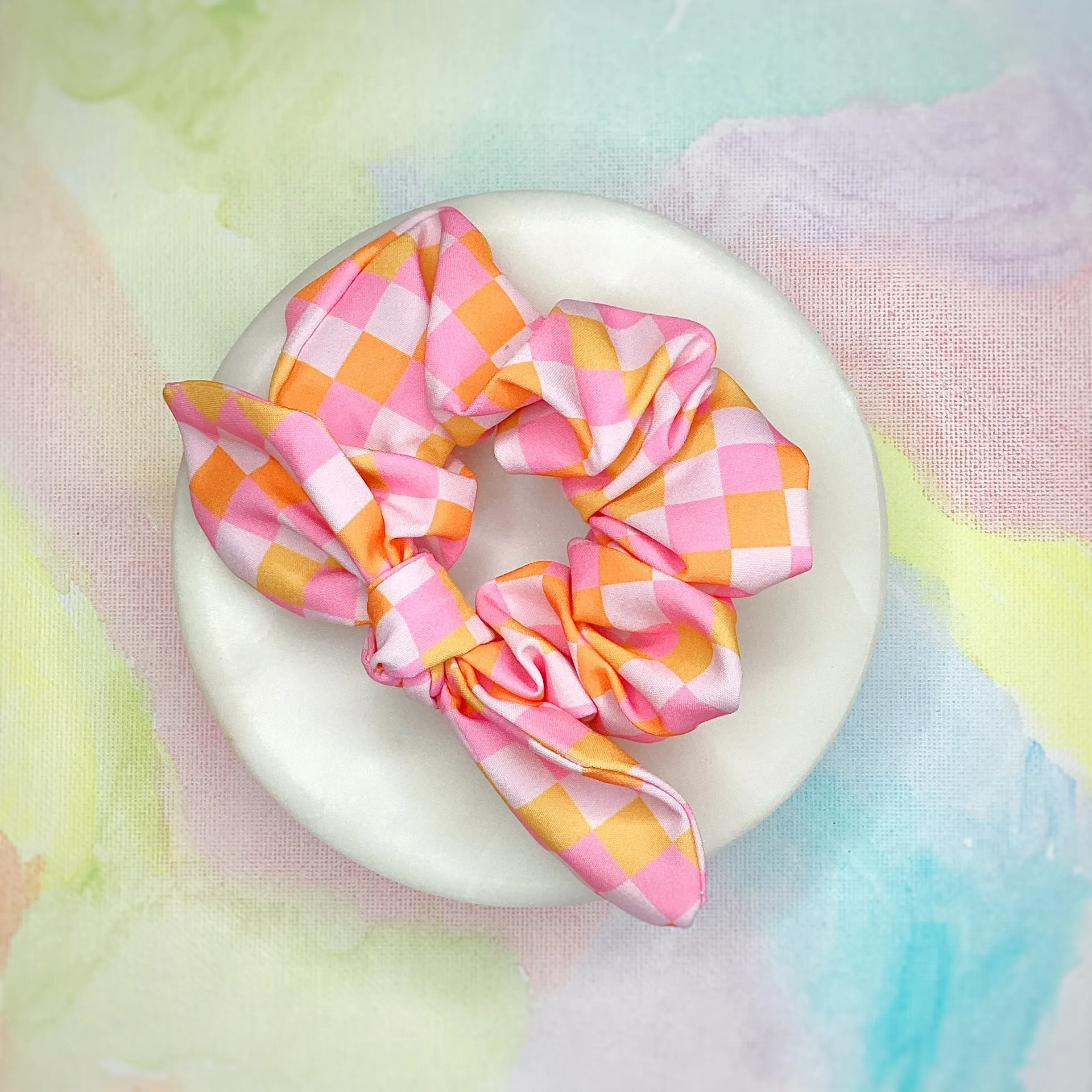 Mod Checkerboard Bow Strip, Headband, Baby Headwrap and Scrunchie Collection