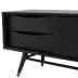 Modern Media Cabinet in Jet Black