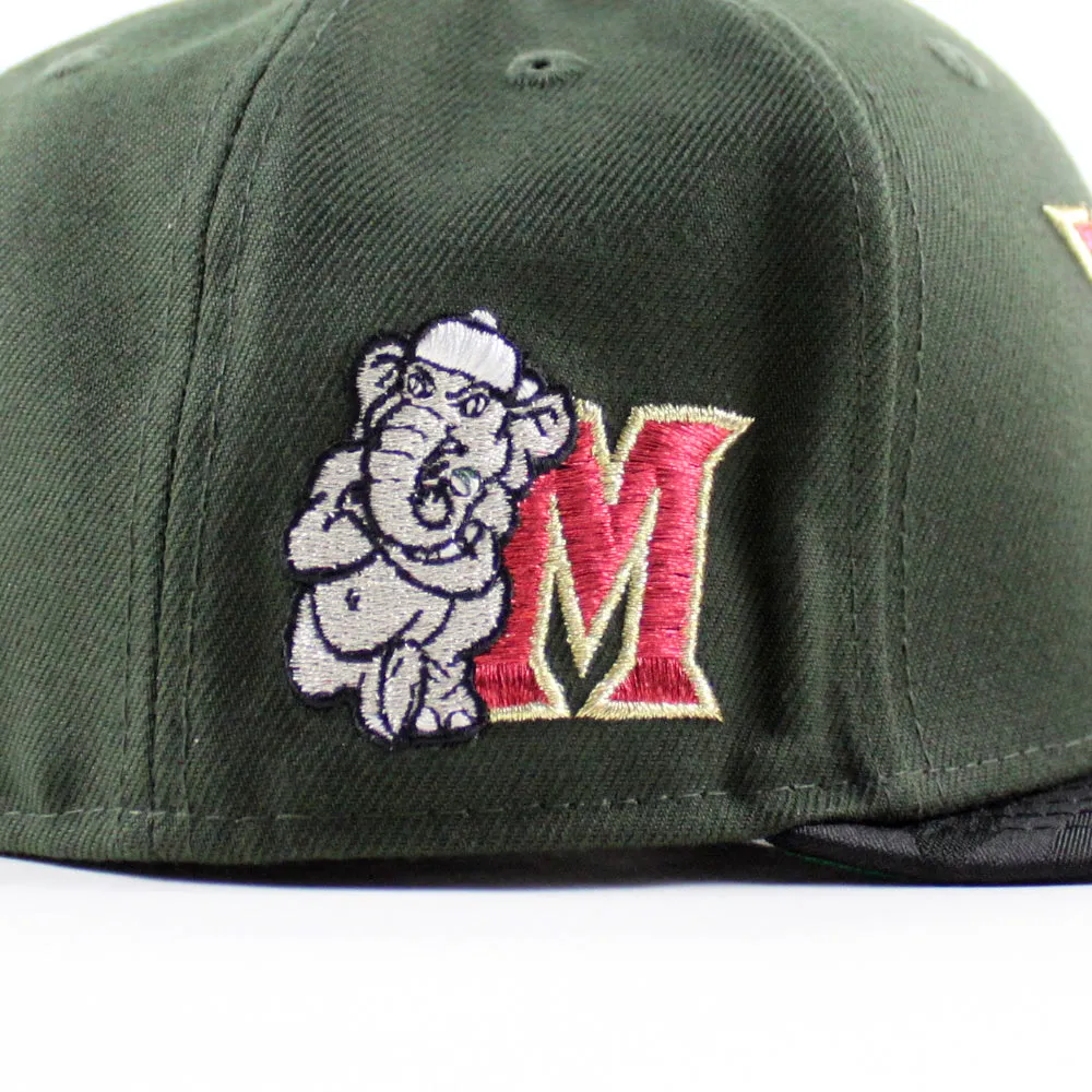MODESTO AS ELEPHANT M HOMETOWN COLLECTION New Era 59Fifty Fitted Hat (SeaWeed Green Camo Green Under Brim)