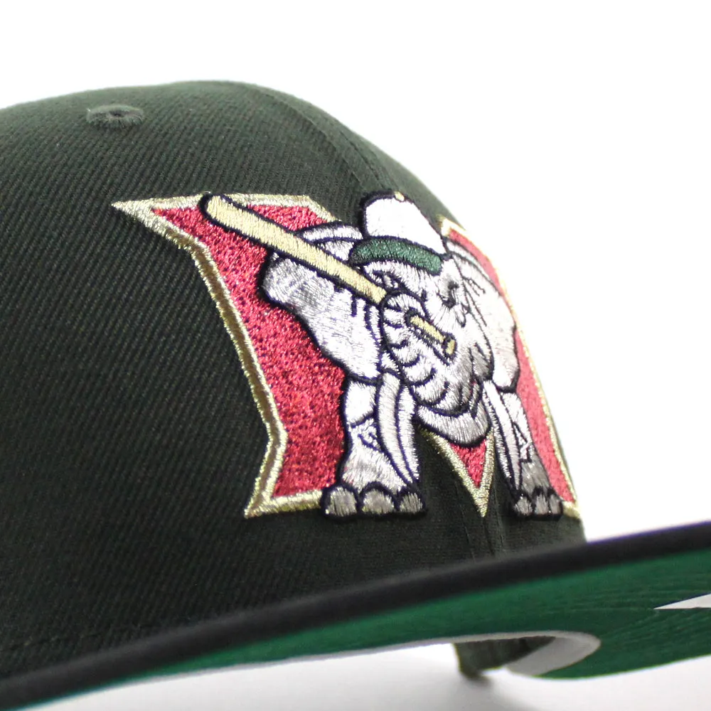MODESTO AS ELEPHANT M HOMETOWN COLLECTION New Era 59Fifty Fitted Hat (SeaWeed Green Camo Green Under Brim)