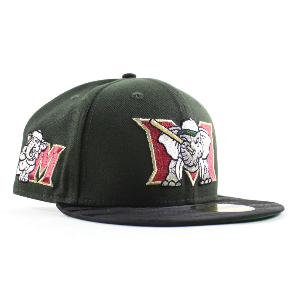 MODESTO AS ELEPHANT M HOMETOWN COLLECTION New Era 59Fifty Fitted Hat (SeaWeed Green Camo Green Under Brim)