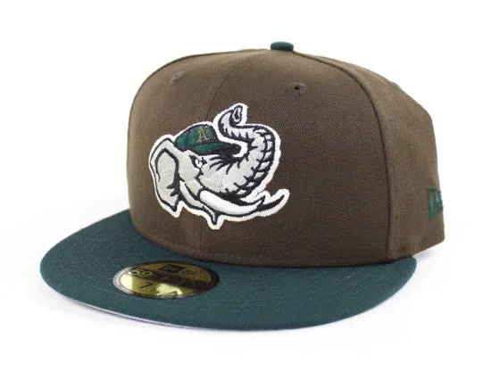 Modesto Athletics New Era 59Fifty Fitted Hat (Beef and Broccoli Gray Under Brim)