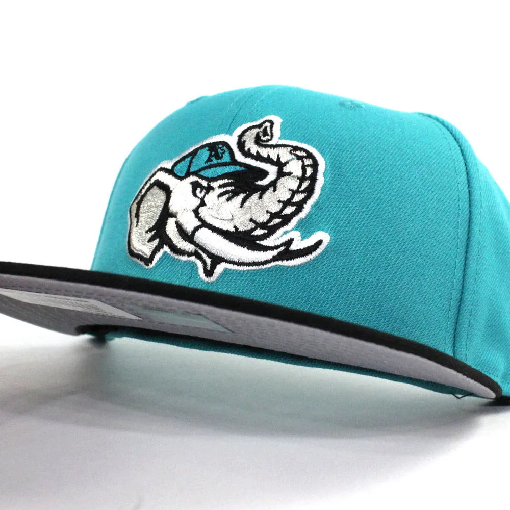 Modesto Athletics New Era 59FIFTY Fitted Hat (San Jose Sharks Color Teal Black Gray Under Brim)