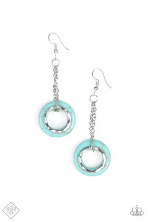 Mojave Oasis Blue Paparazzi Earrings