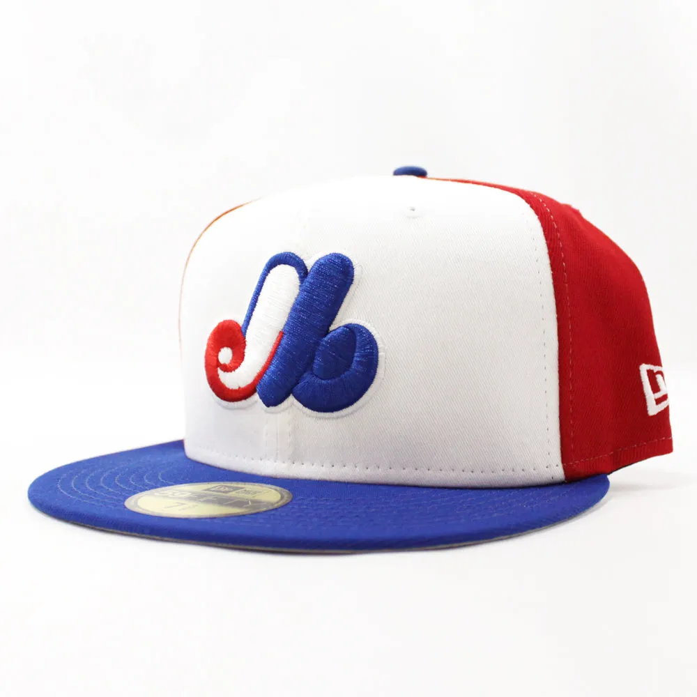 Montreal Expos 1969 New Era 59Fifty Fitted Hat (White Red Blue Gray Under Brim)