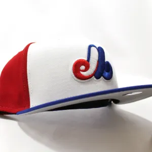 Montreal Expos 1969 New Era 59Fifty Fitted Hat (White Red Blue Gray Under Brim)