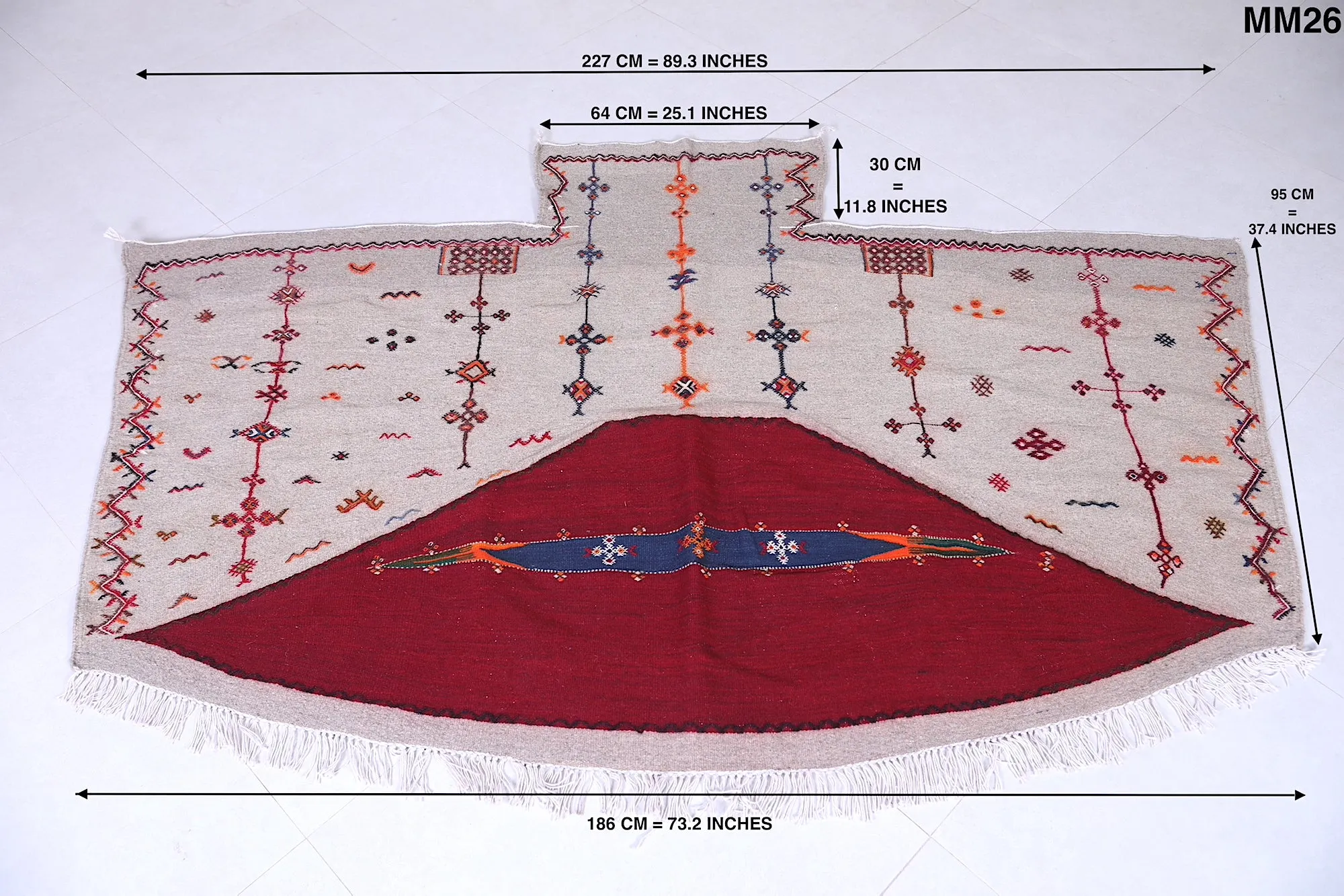Moroccan Vintage Cape - Handmade Wool Berber Cape