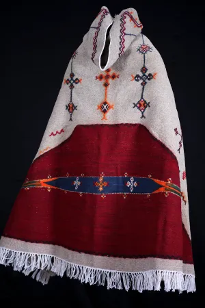Moroccan Vintage Cape - Handmade Wool Berber Cape