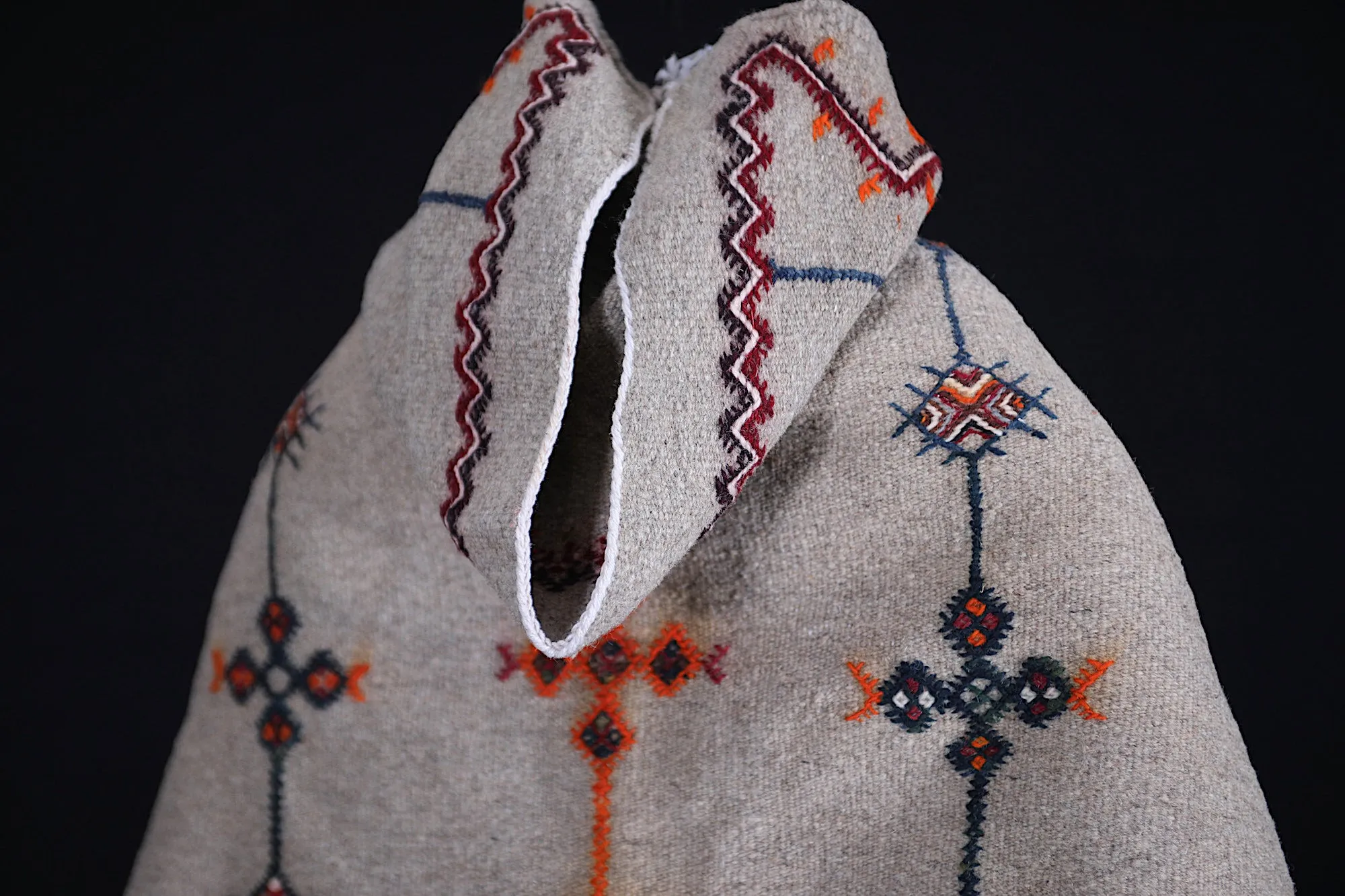 Moroccan Vintage Cape - Handmade Wool Berber Cape