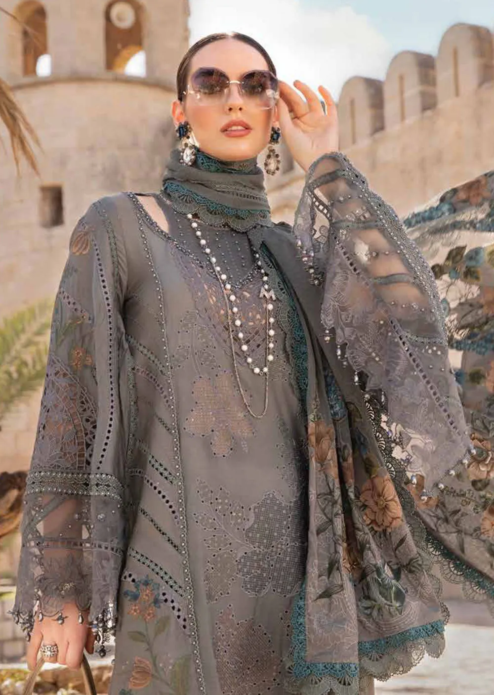 MSB-2407-B - Unstitched - Maria B Lawn Collection 2024
