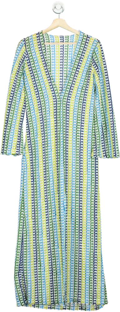 Multicolour Striped Maxi Dress S