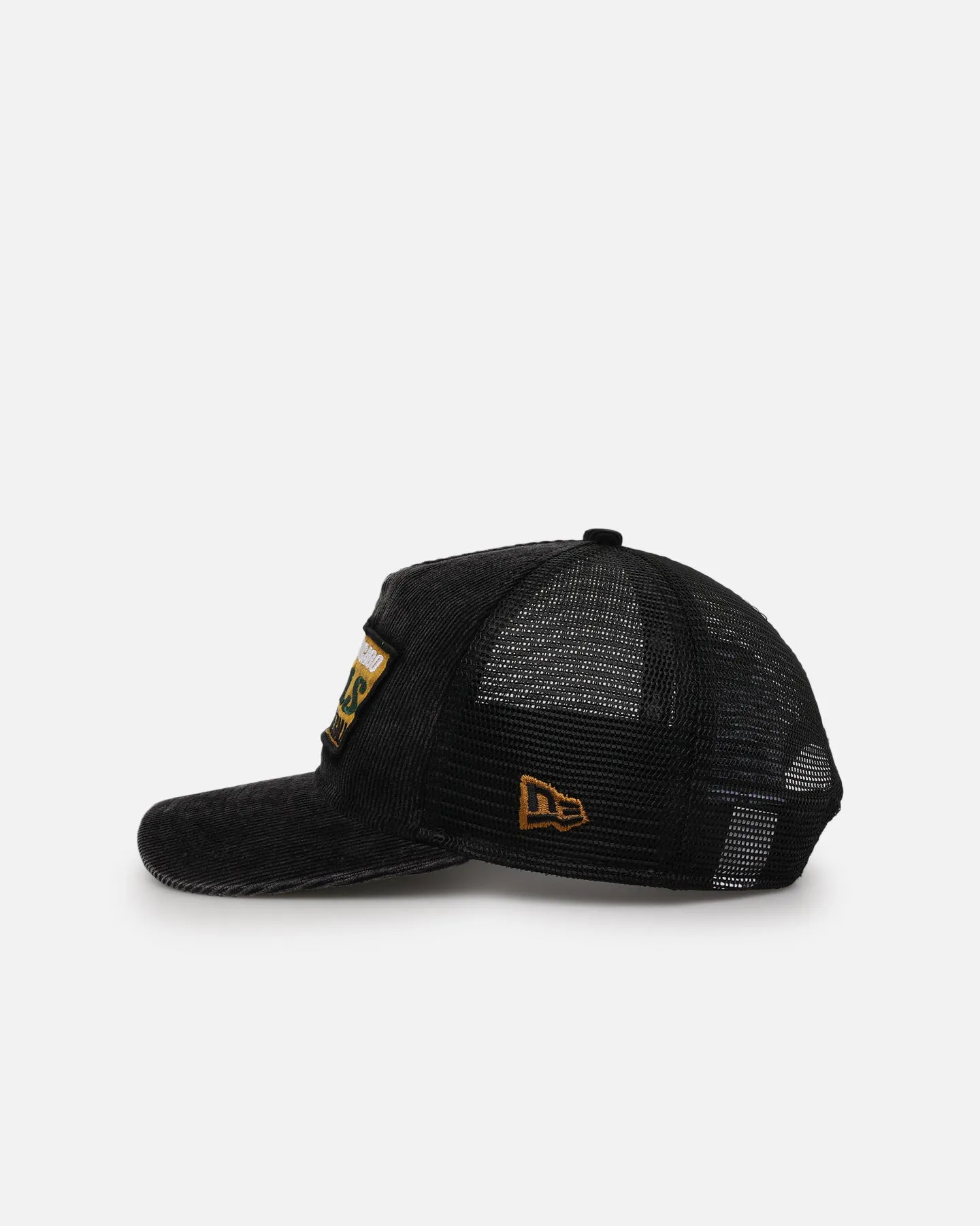 New Era Chicago Bulls 'Washed Cord Racer' Corduroy Golfer Trucker Snapback Washed Black