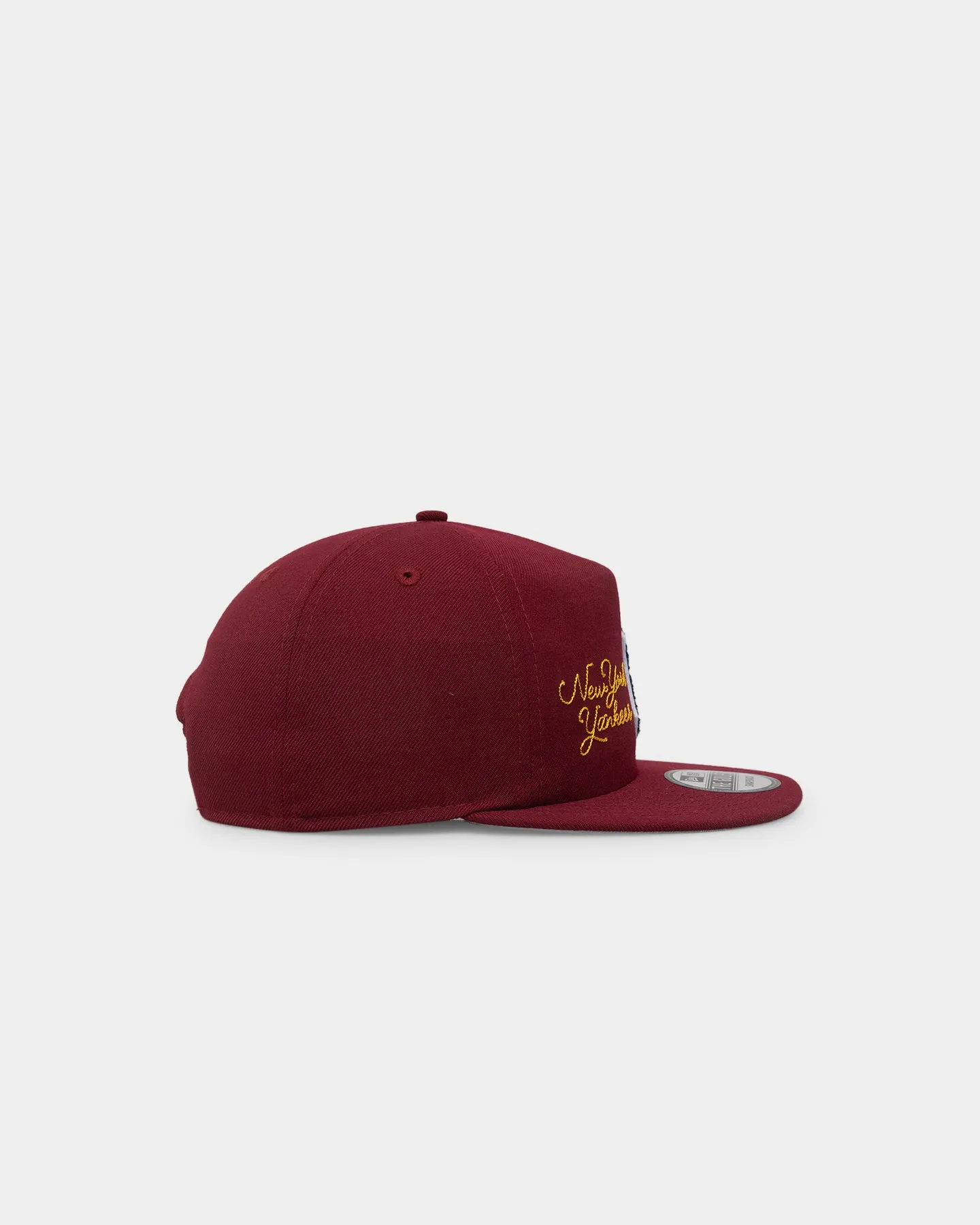 New Era New York Yankees Letterman Golfer Snapback Dark Red