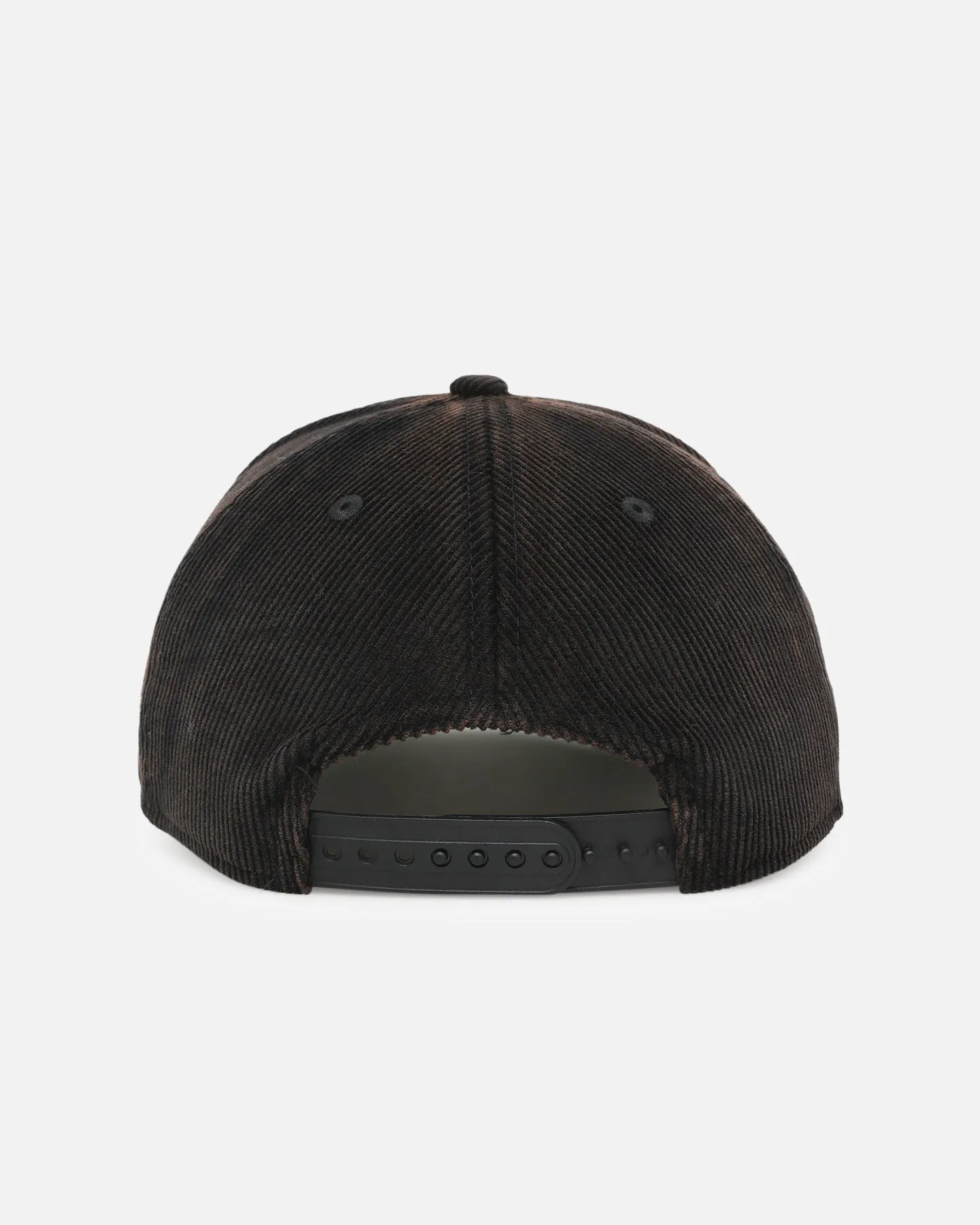 New Era Penrith Panthers 'NRL Golfer Washed Black' Pre-Curved Corduroy Golfer Snapback Washed Black