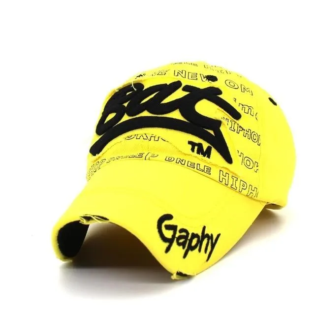New Summer cotton hat women baseball caps letters adjustable snapbacks hip hop cap men's hats
