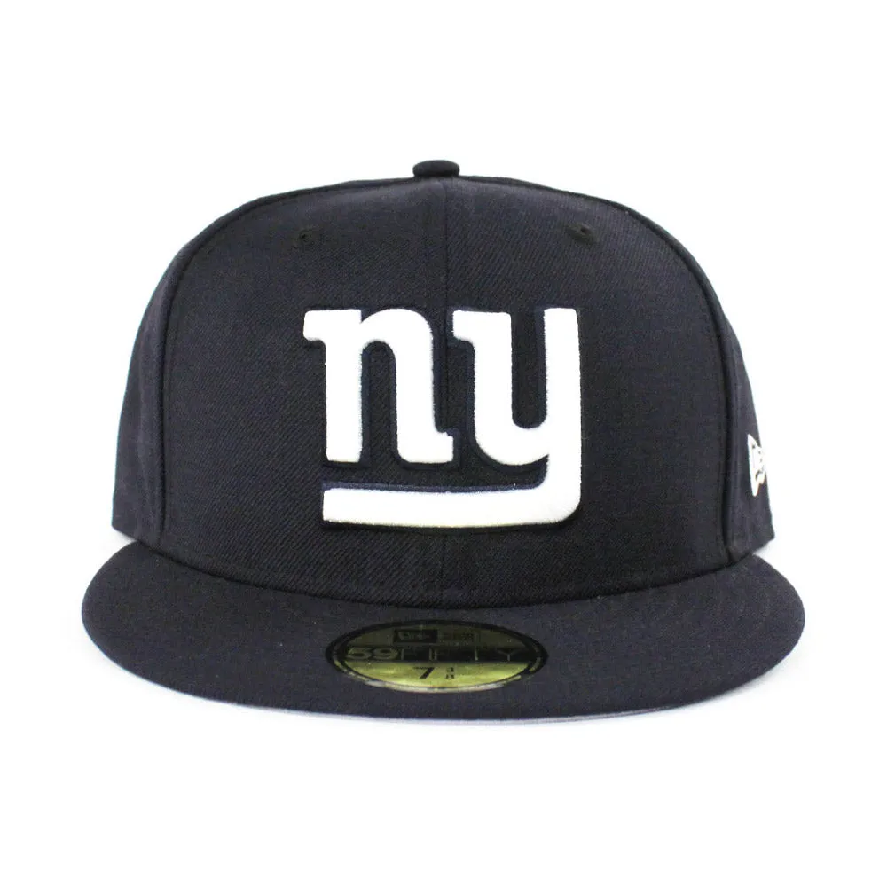 New York Giants New Era 59Fifty Fitted Hat (Yankees Color Navy Gray Under Brim)