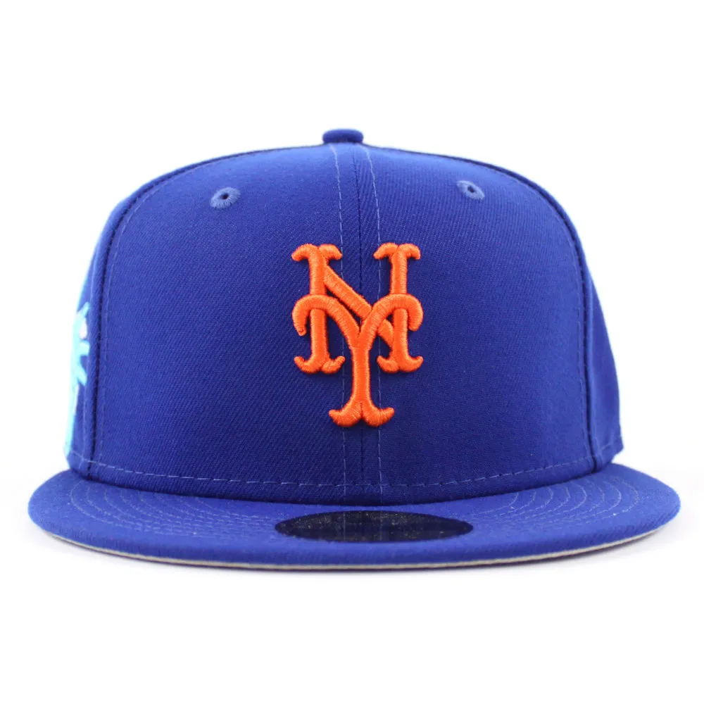 New York Mets CLOUD ICON Statue Of Liberty New Era 59Fifty Fitted Hat (Team Color Gray Under Brim)