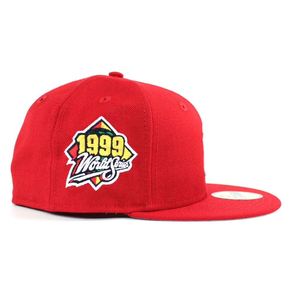 New York Yankees 1999 World Series New Era 59Fifty Fitted Hat (Red Gray Under Brim)