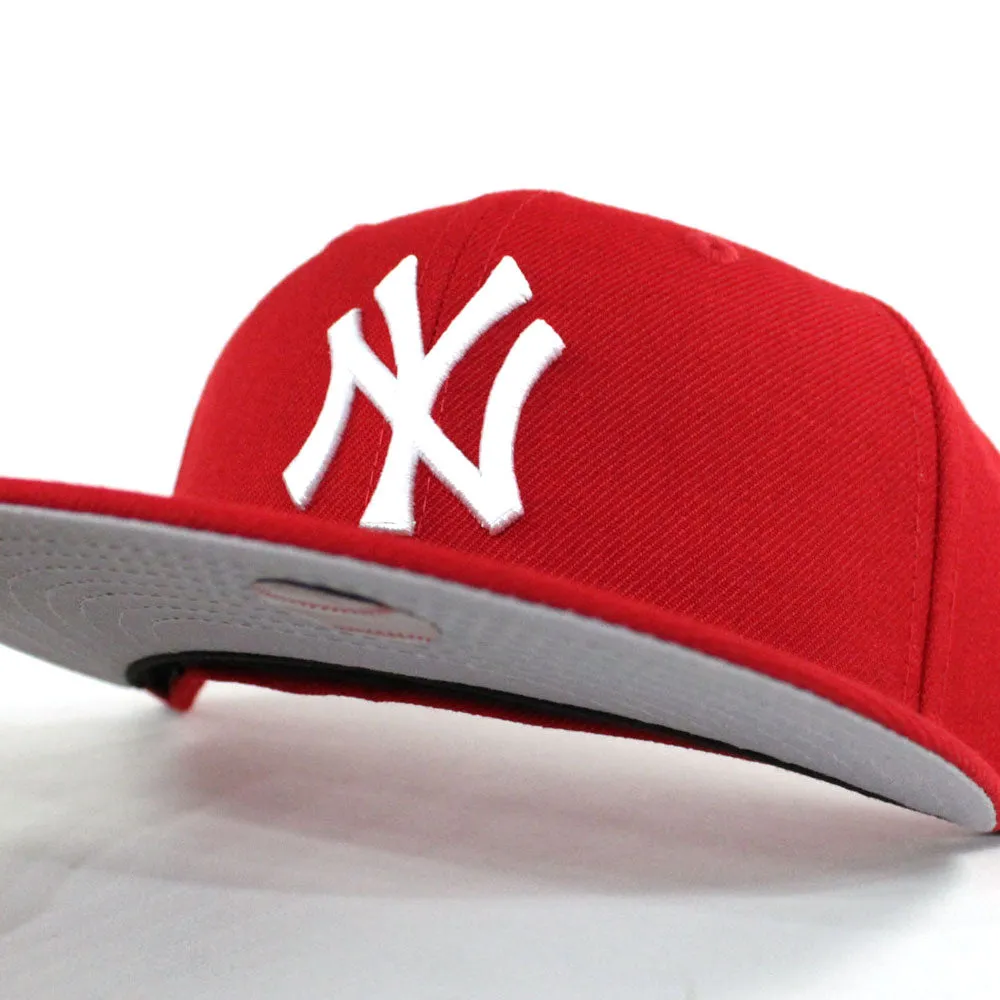 New York Yankees 1999 World Series New Era 59Fifty Fitted Hat (Red Gray Under Brim)