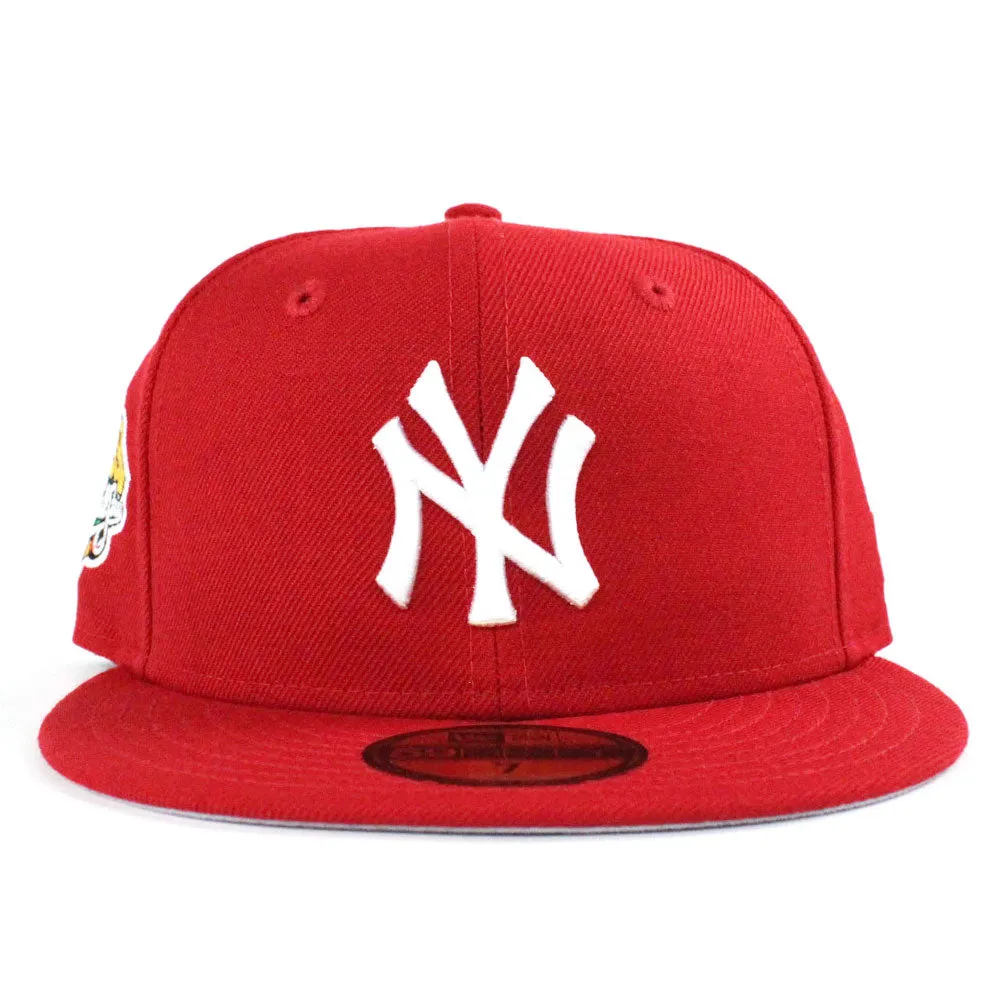 New York Yankees 1999 World Series New Era 59Fifty Fitted Hat (Red Gray Under Brim)