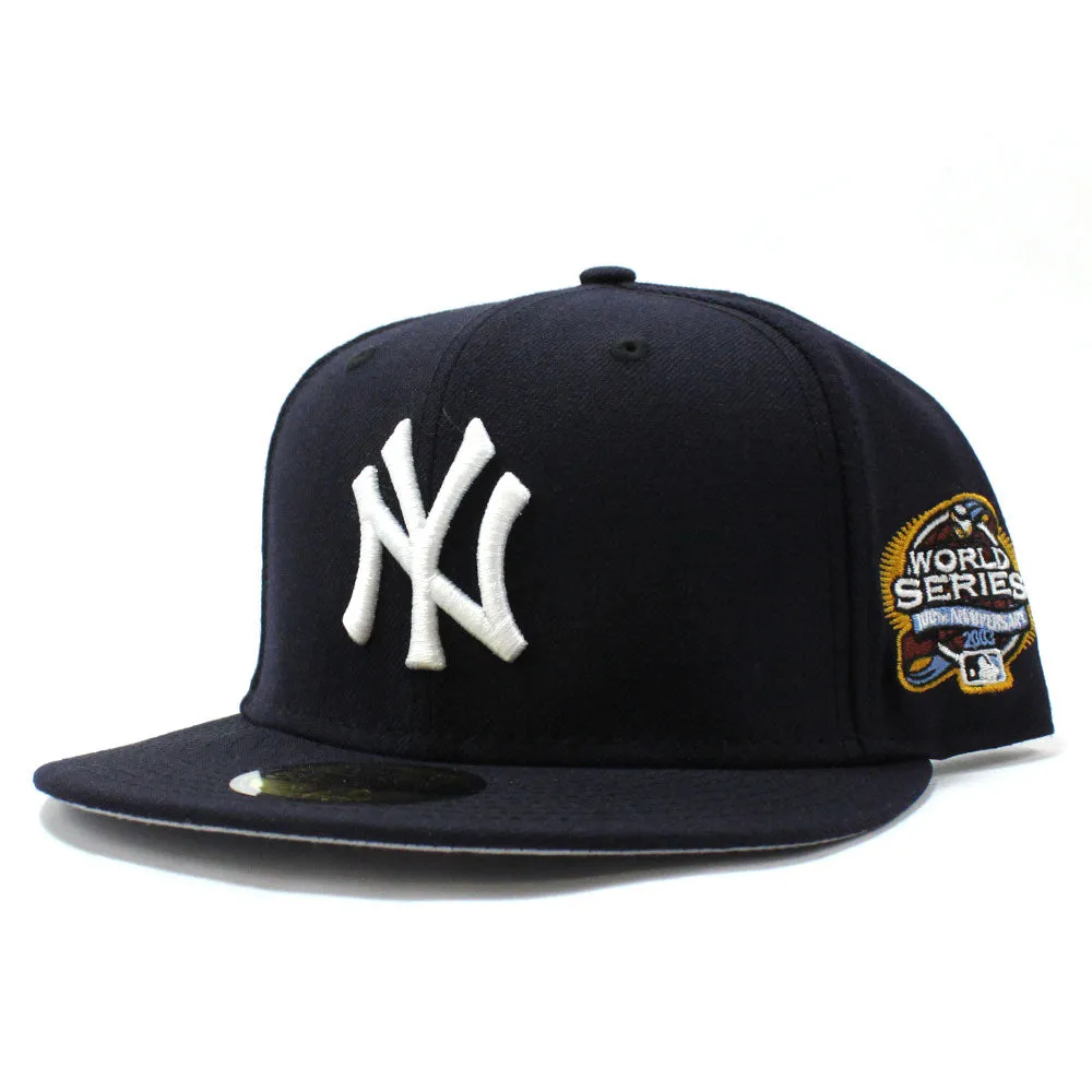 New York Yankees 2003 World Series New Era 59Fifty Fitted Hat (Navy Gray Under Brim)