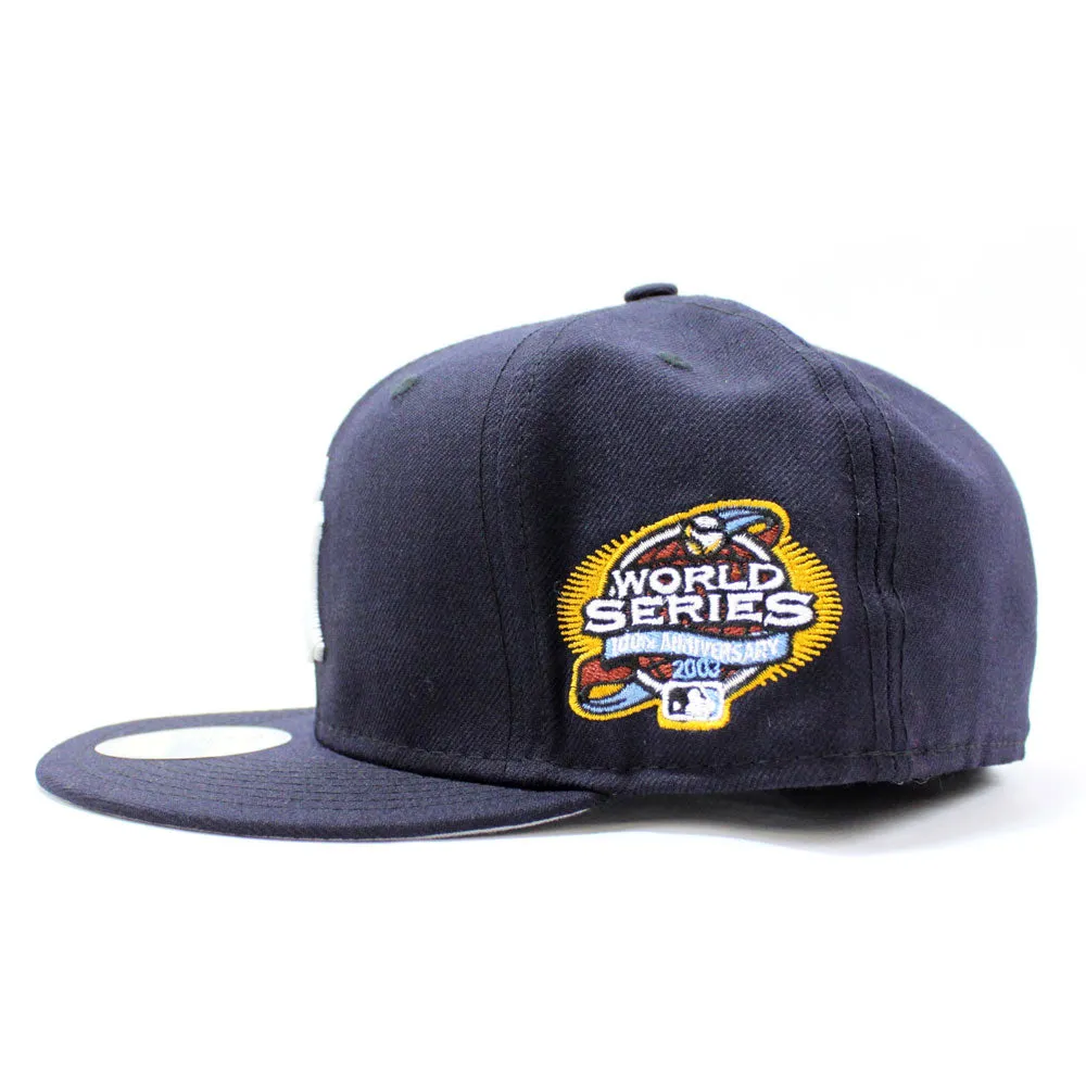 New York Yankees 2003 World Series New Era 59Fifty Fitted Hat (Navy Gray Under Brim)