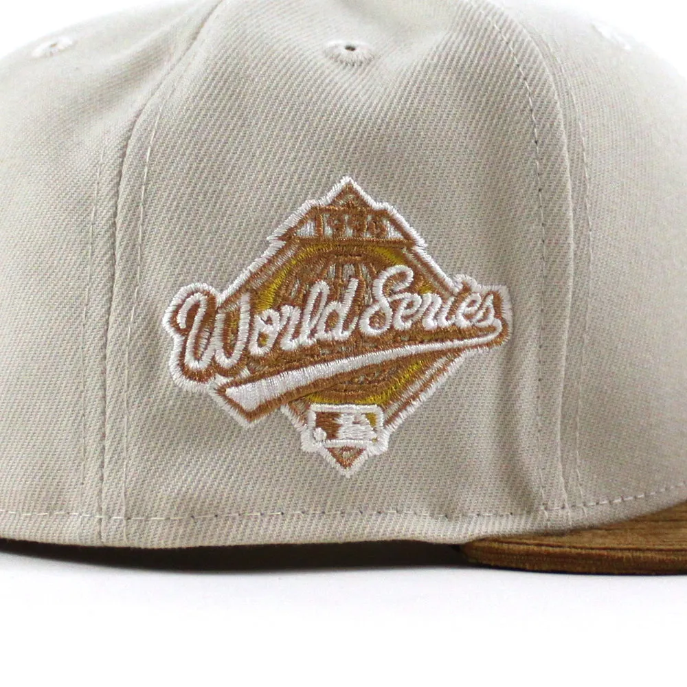 New York Yankees 2022 5950 CORD VISOR New Era Fitted Hat (Corduroy Green Under Brim)