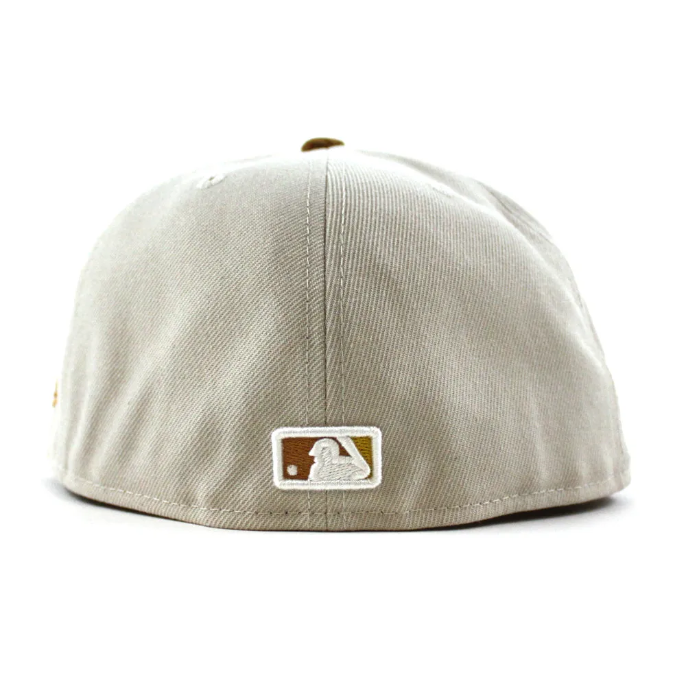 New York Yankees 2022 5950 CORD VISOR New Era Fitted Hat (Corduroy Green Under Brim)