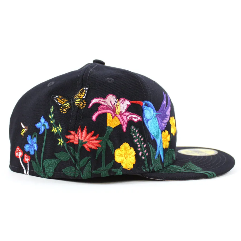 New York Yankees BLOOMING New Era 59Fifty Fitted Hat (Team Color Gray Under Brim)
