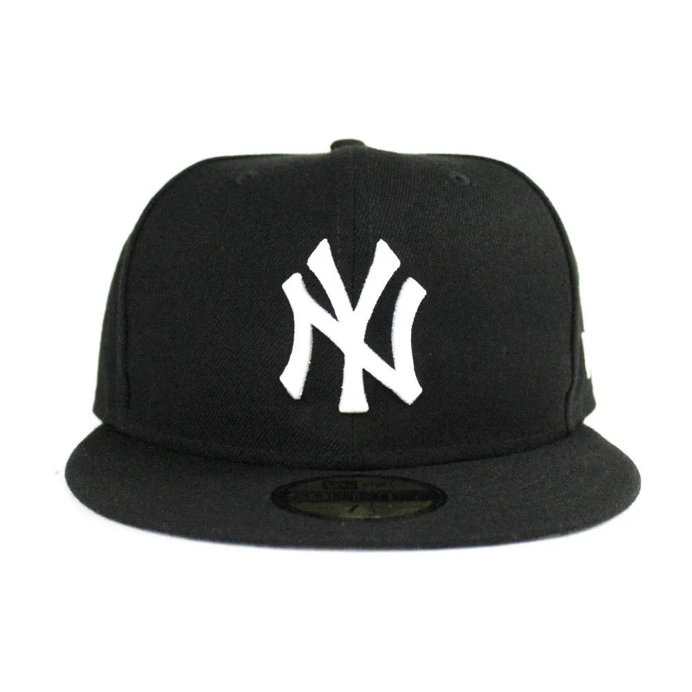 New York Yankees New Era 59Fifty Fitted Hat 2018 (Black White Gray Under Brim)