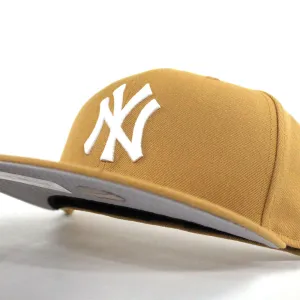 New York Yankees New Era 59Fifty Fitted Hat (Mustard Gray Under Brim)