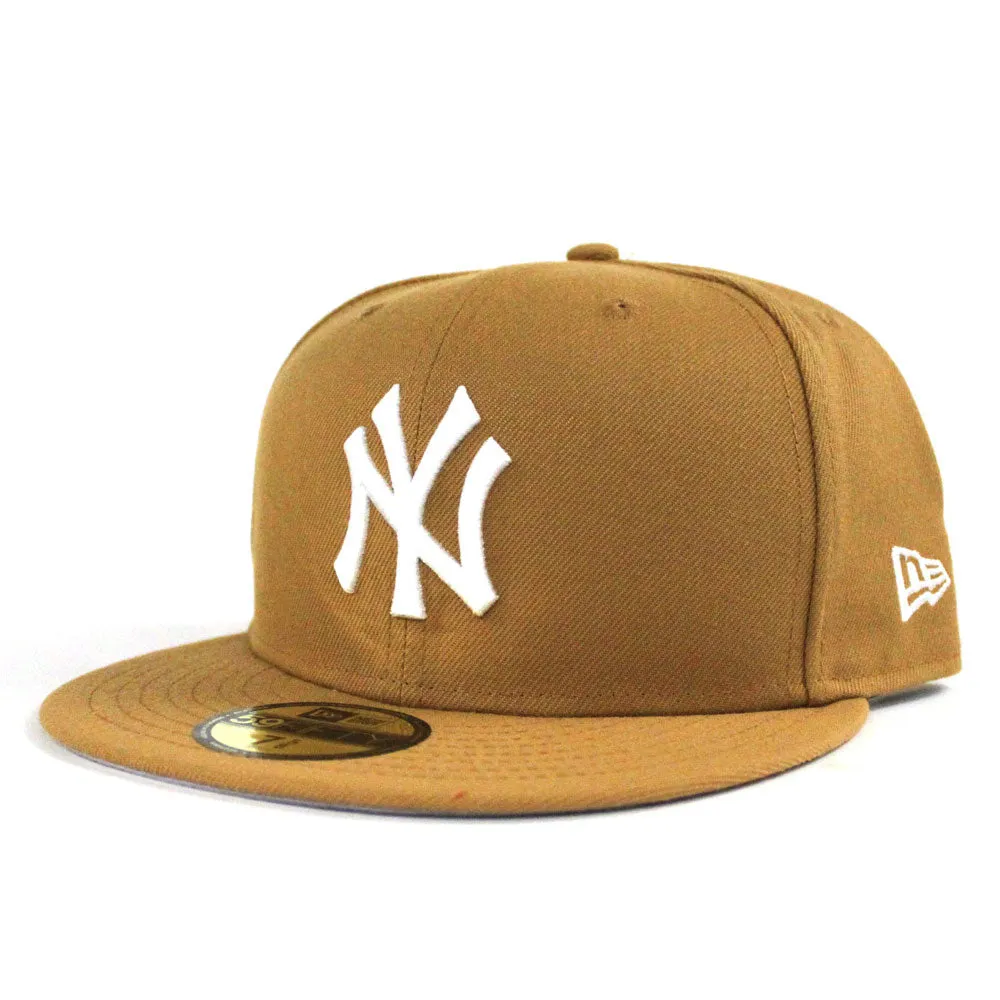 New York Yankees New Era 59Fifty Fitted Hat (Mustard Gray Under Brim)